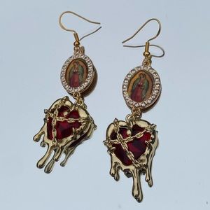 nuestra señora de guadalupe earrings